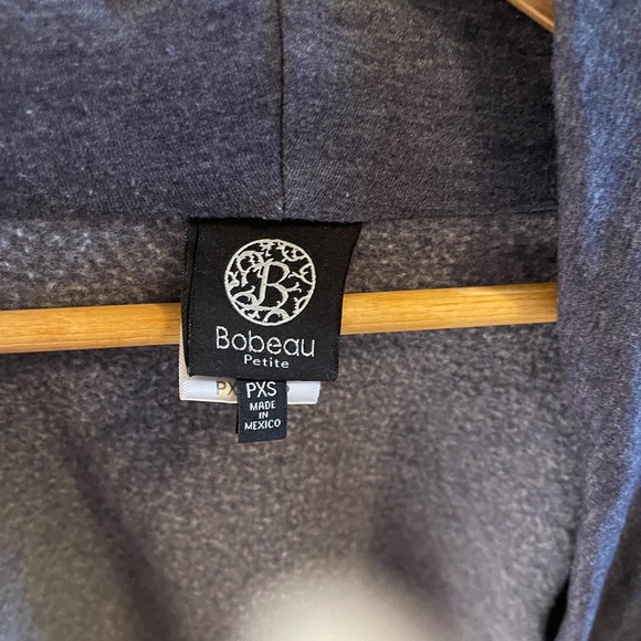 Bobeau flowy fleece cardigan with wooden button - Picture 2 of 3